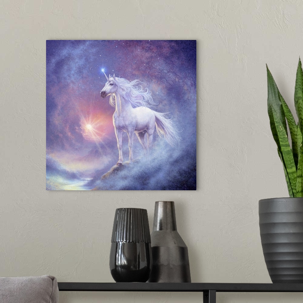 A modern room featuring Astral Unicorn I