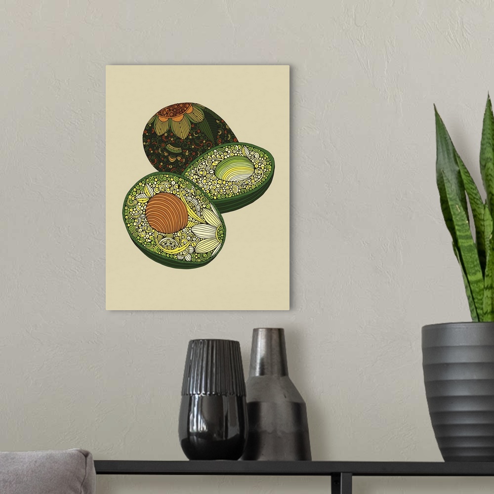 A modern room featuring Avocado