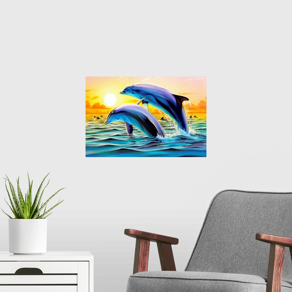 A modern room featuring Dolphin Duo II