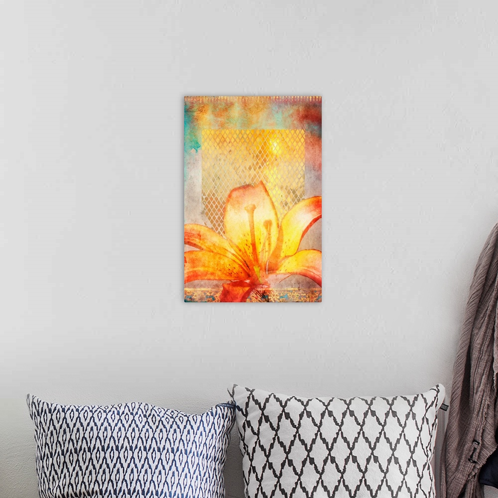 A bohemian room featuring Fire Lily