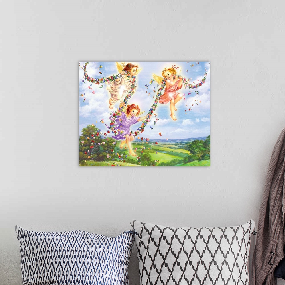 A bohemian room featuring Little Angels