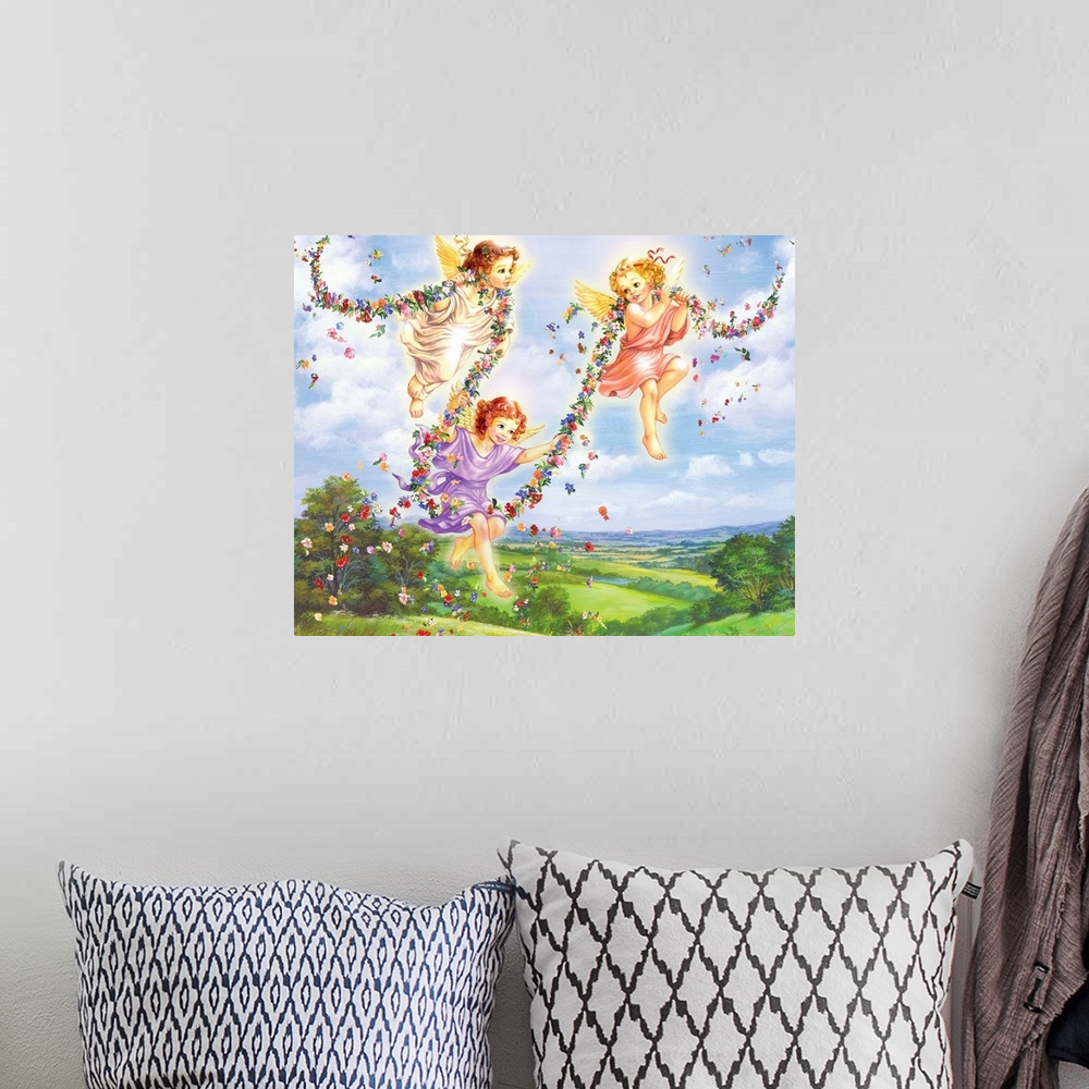 A bohemian room featuring Little Angels