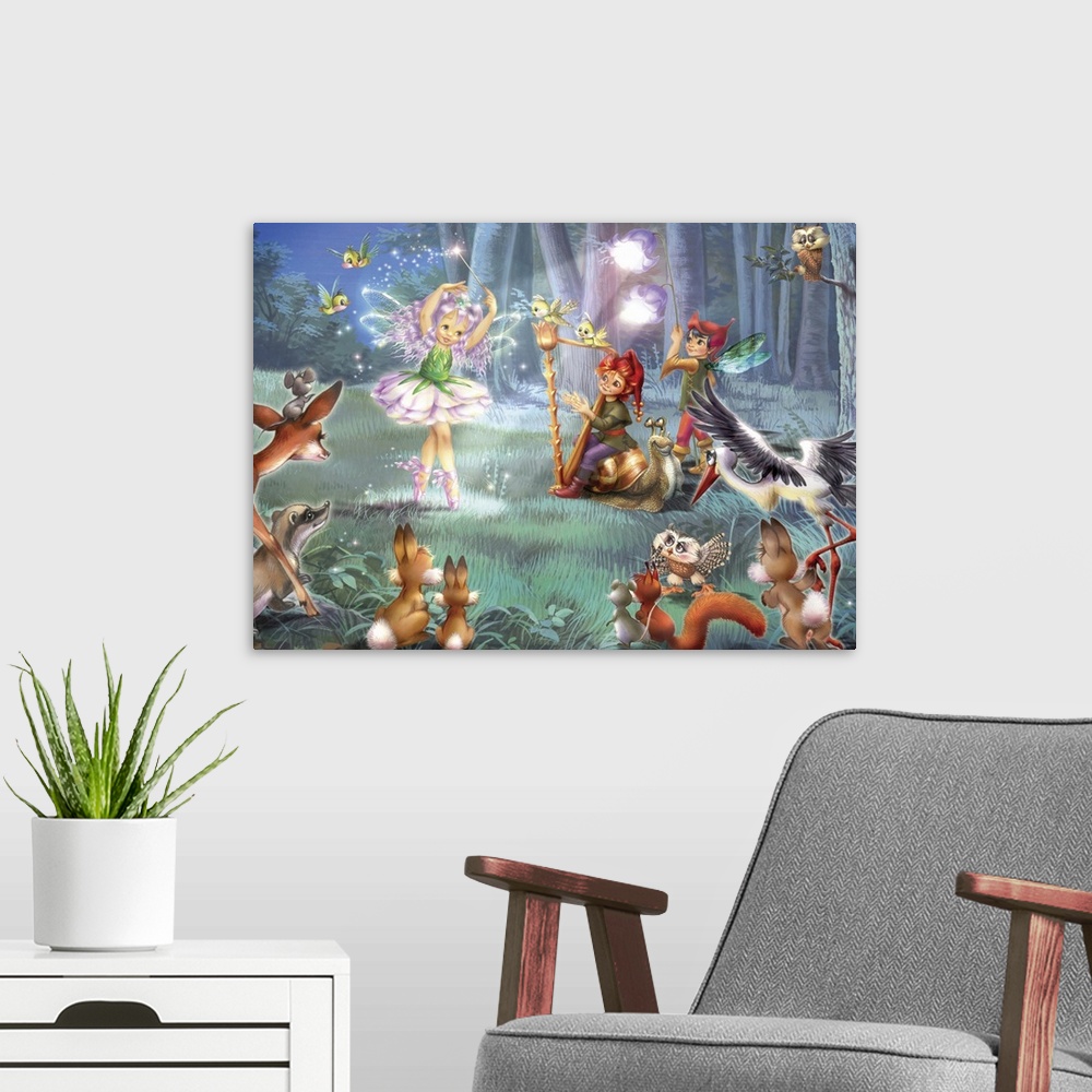 A modern room featuring Little Fairy's Dance