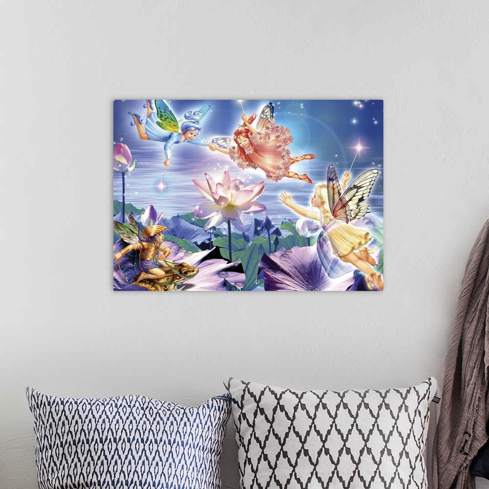 A bohemian room featuring Magic Water Lily