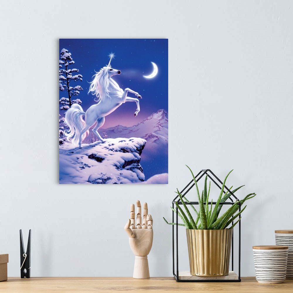 A bohemian room featuring Moonlight Unicorn