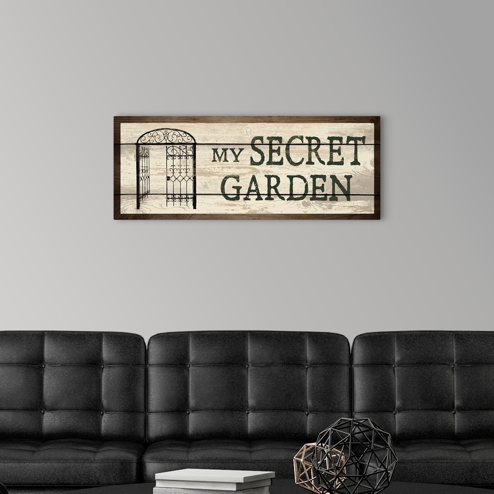 A modern room featuring My Secret Garden