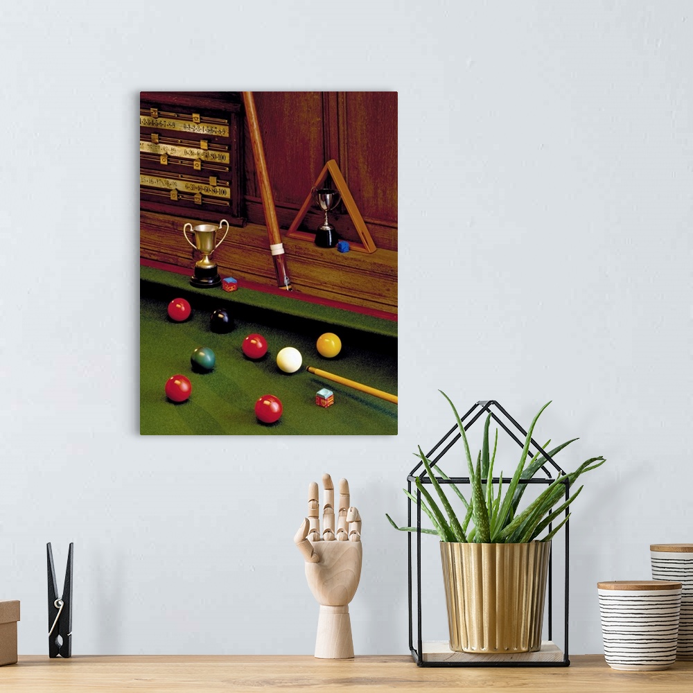 A bohemian room featuring Snooker