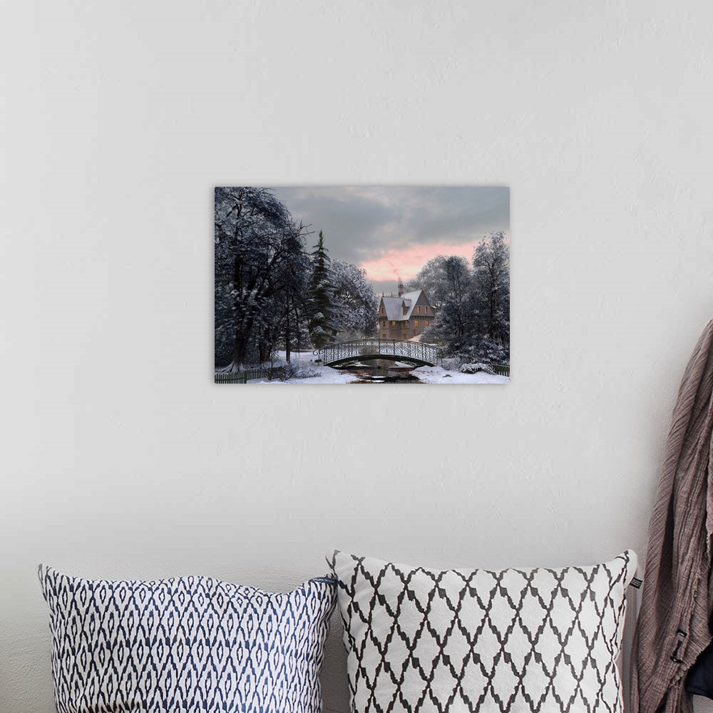 A bohemian room featuring Snow Scene V
