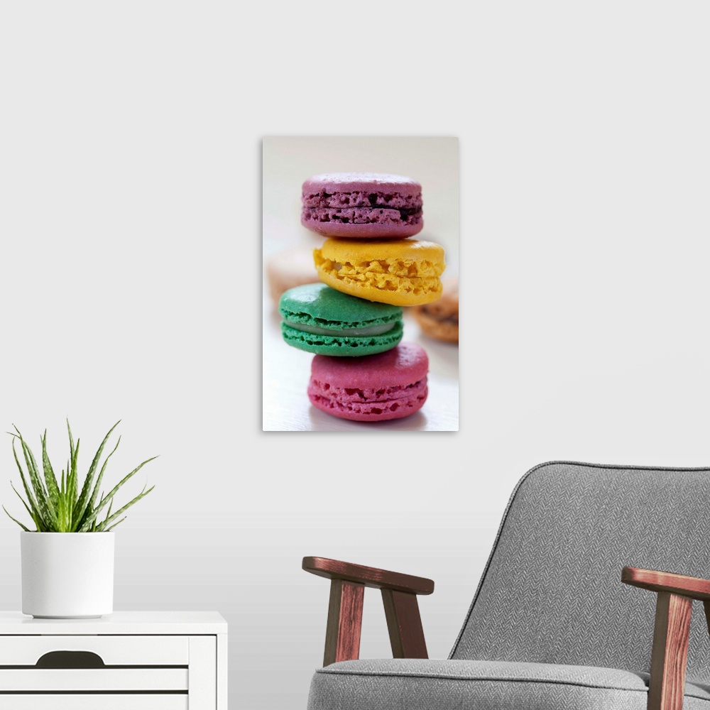 A modern room featuring Stacked Macaroons