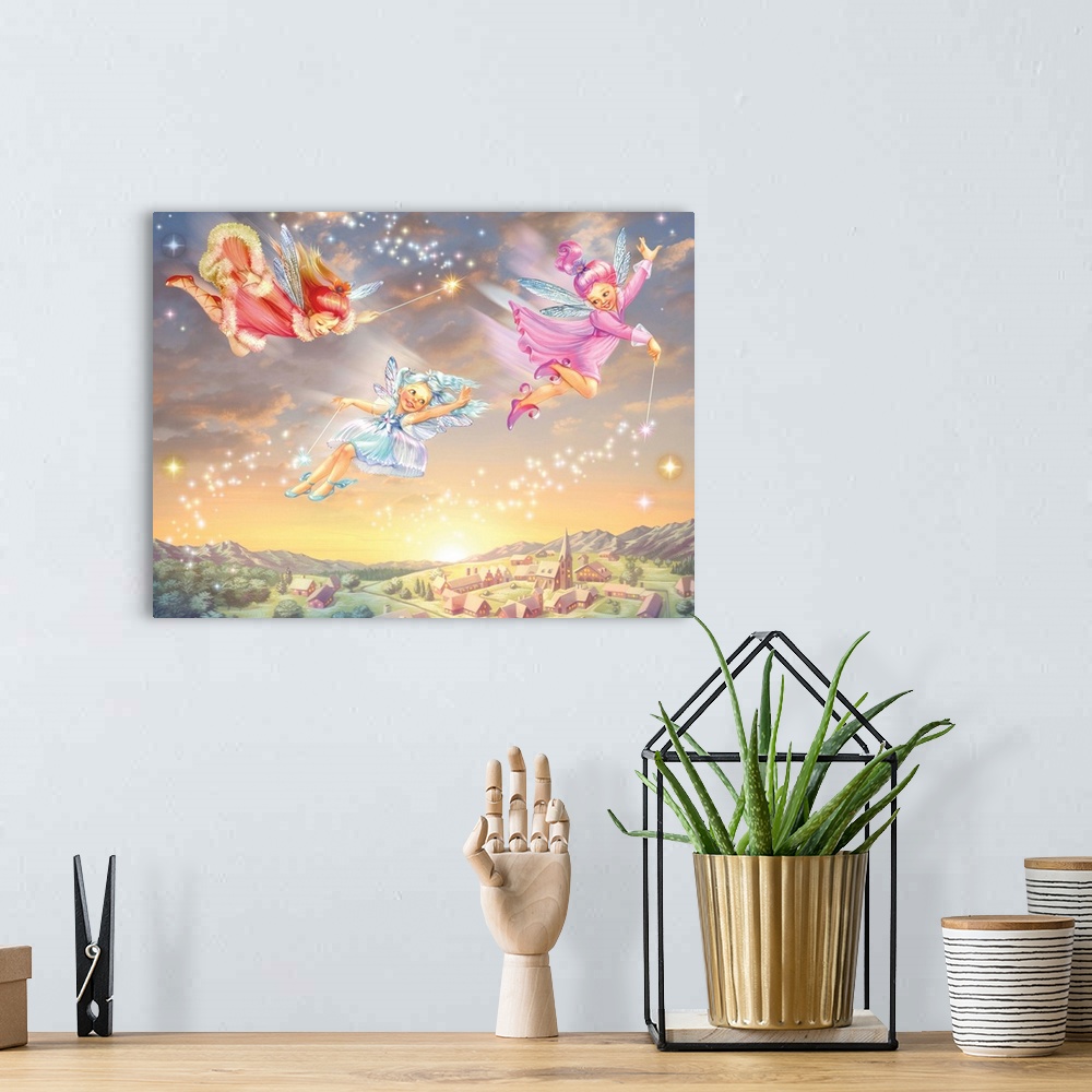 A bohemian room featuring Sunset Fairies