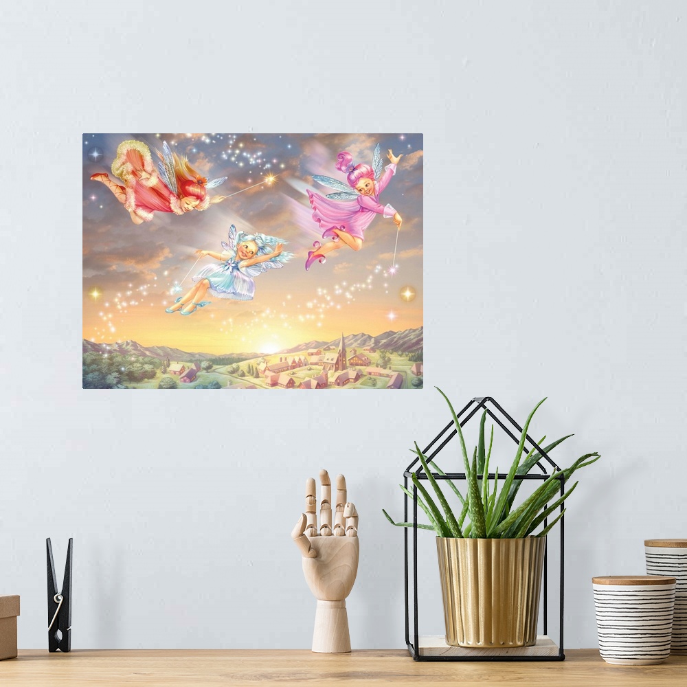 A bohemian room featuring Sunset Fairies