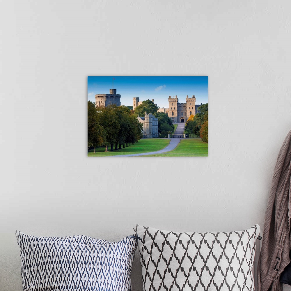 A bohemian room featuring The Long Walk, Windsor Castle