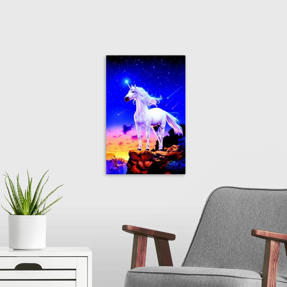 A modern room featuring Unicorn Comets