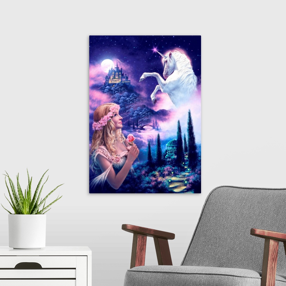 A modern room featuring Unicorn Princess Dream