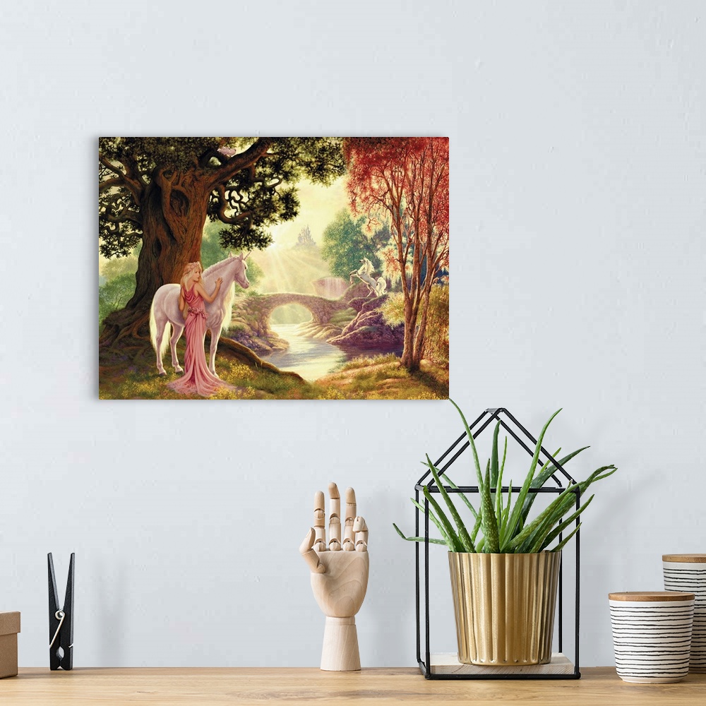 A bohemian room featuring Unicorn Valley I
