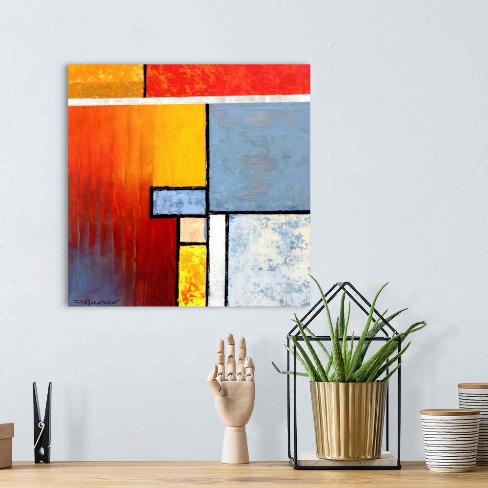 A bohemian room featuring Abstract 23