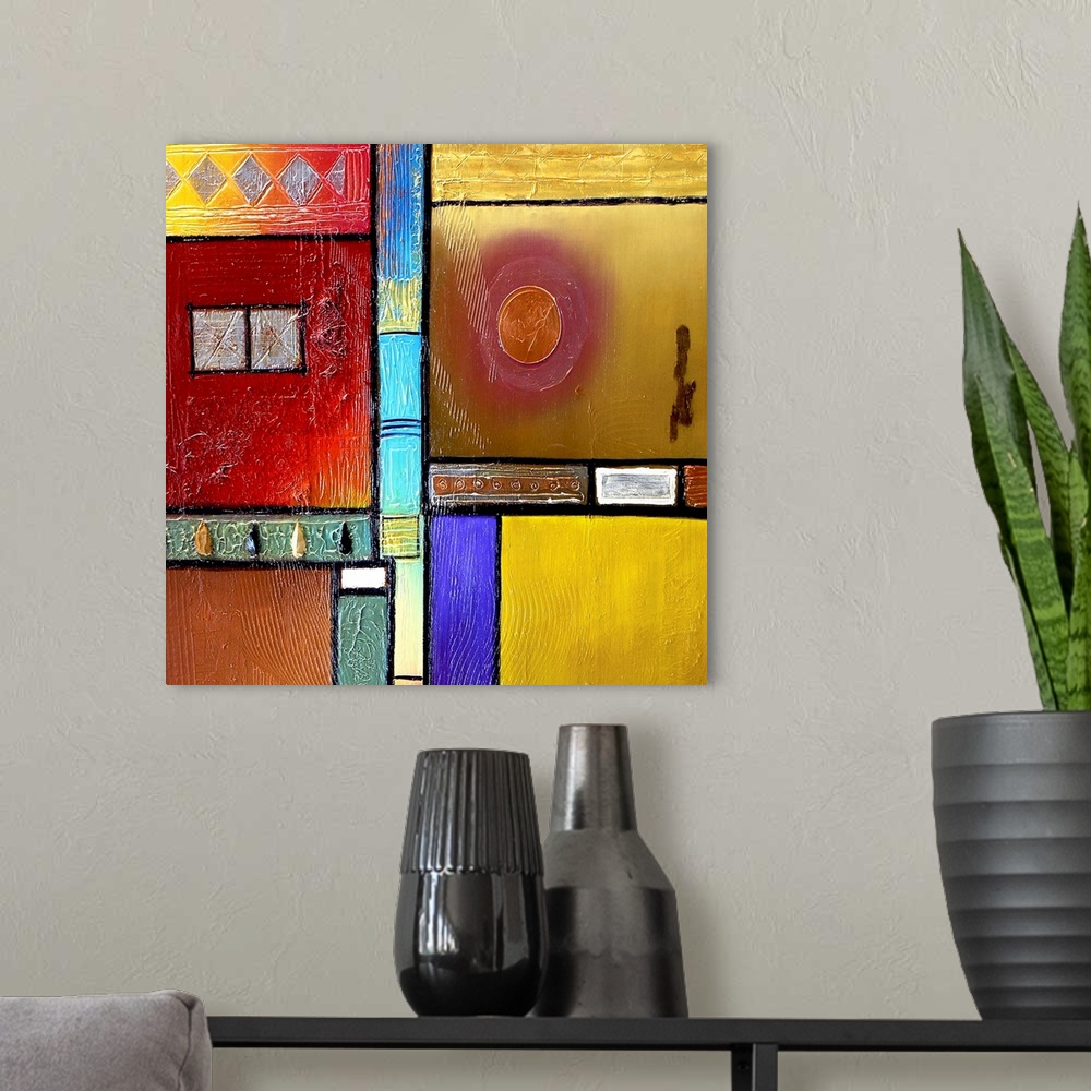 A modern room featuring Abstract 26