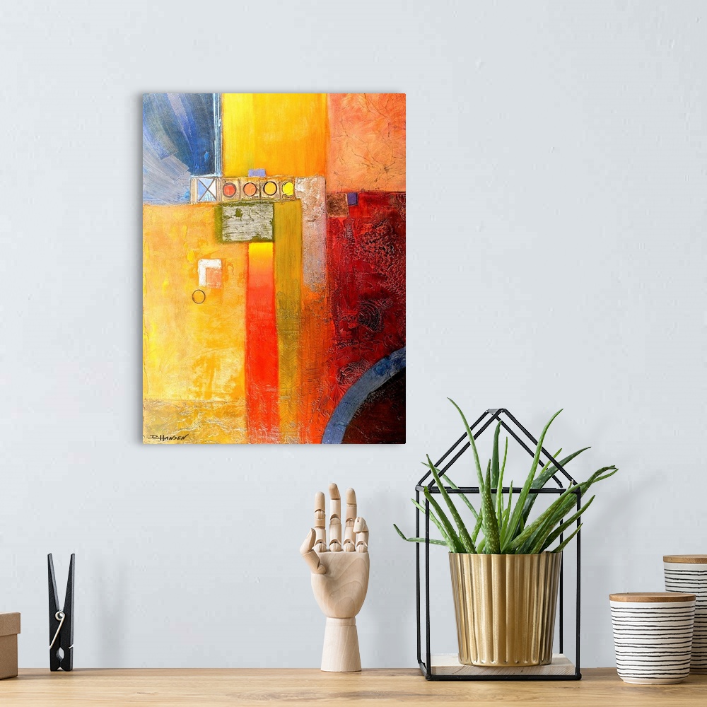 A bohemian room featuring Abstract 67