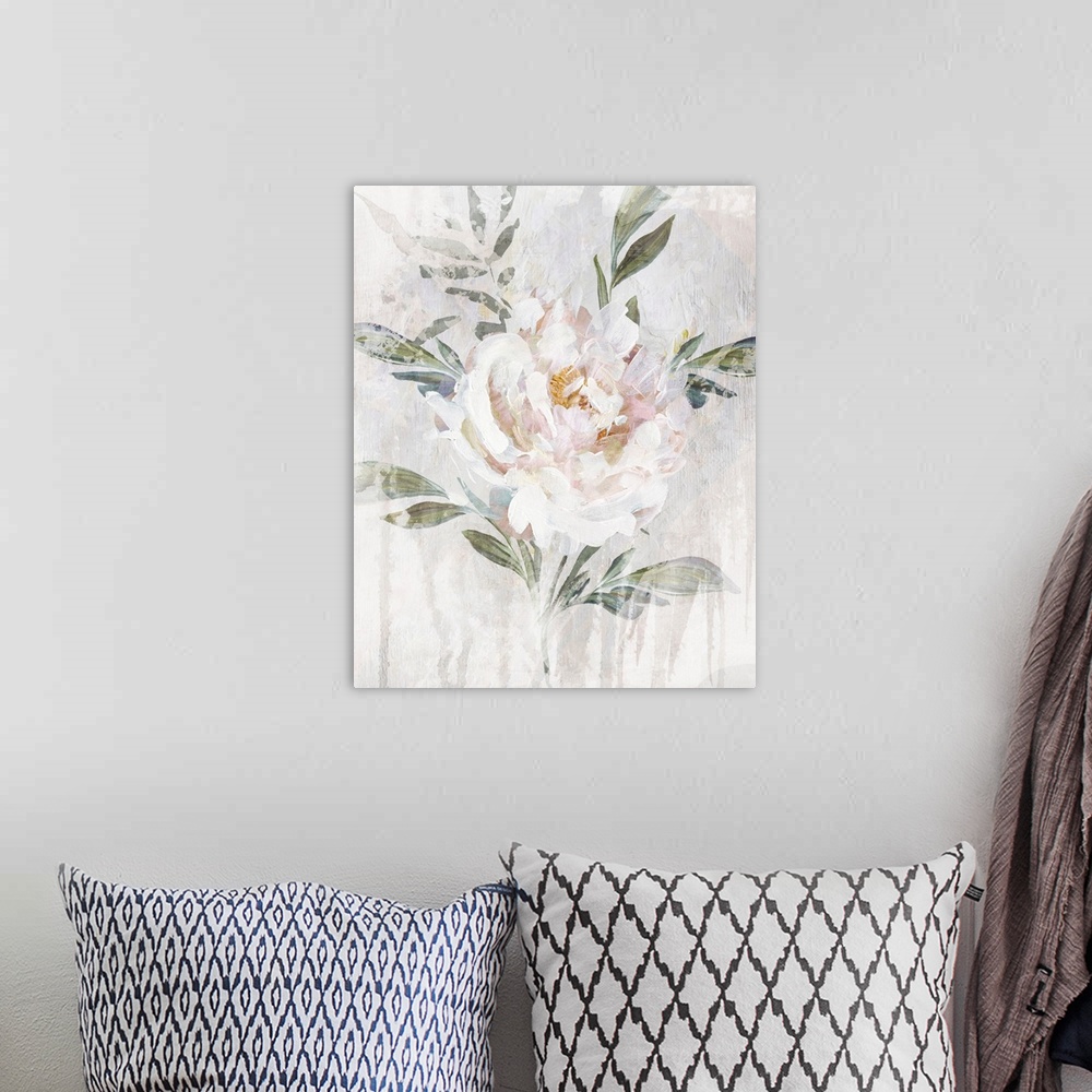 A bohemian room featuring Abstract Peony