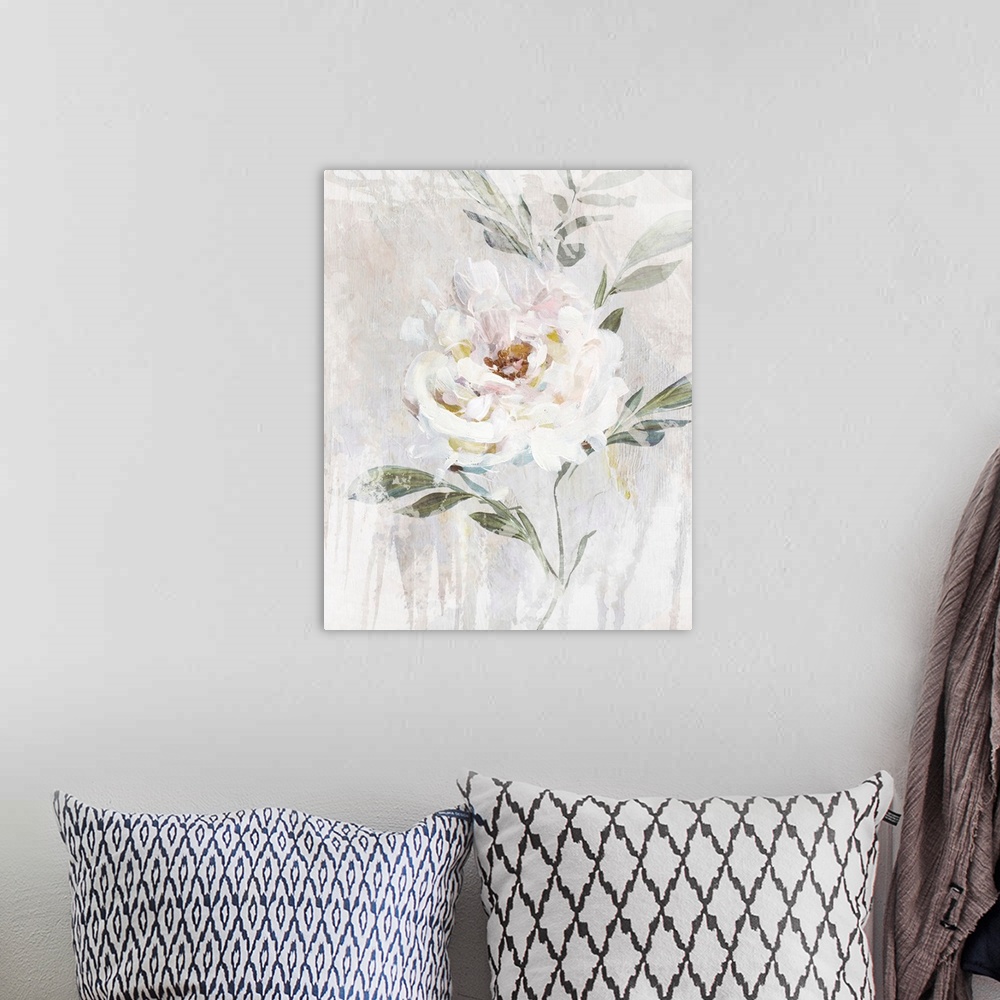 A bohemian room featuring Abstract Peony II