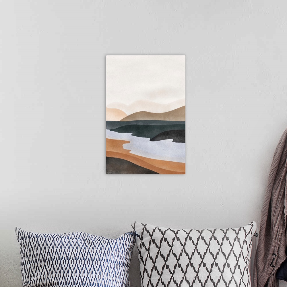 A bohemian room featuring Abstract River