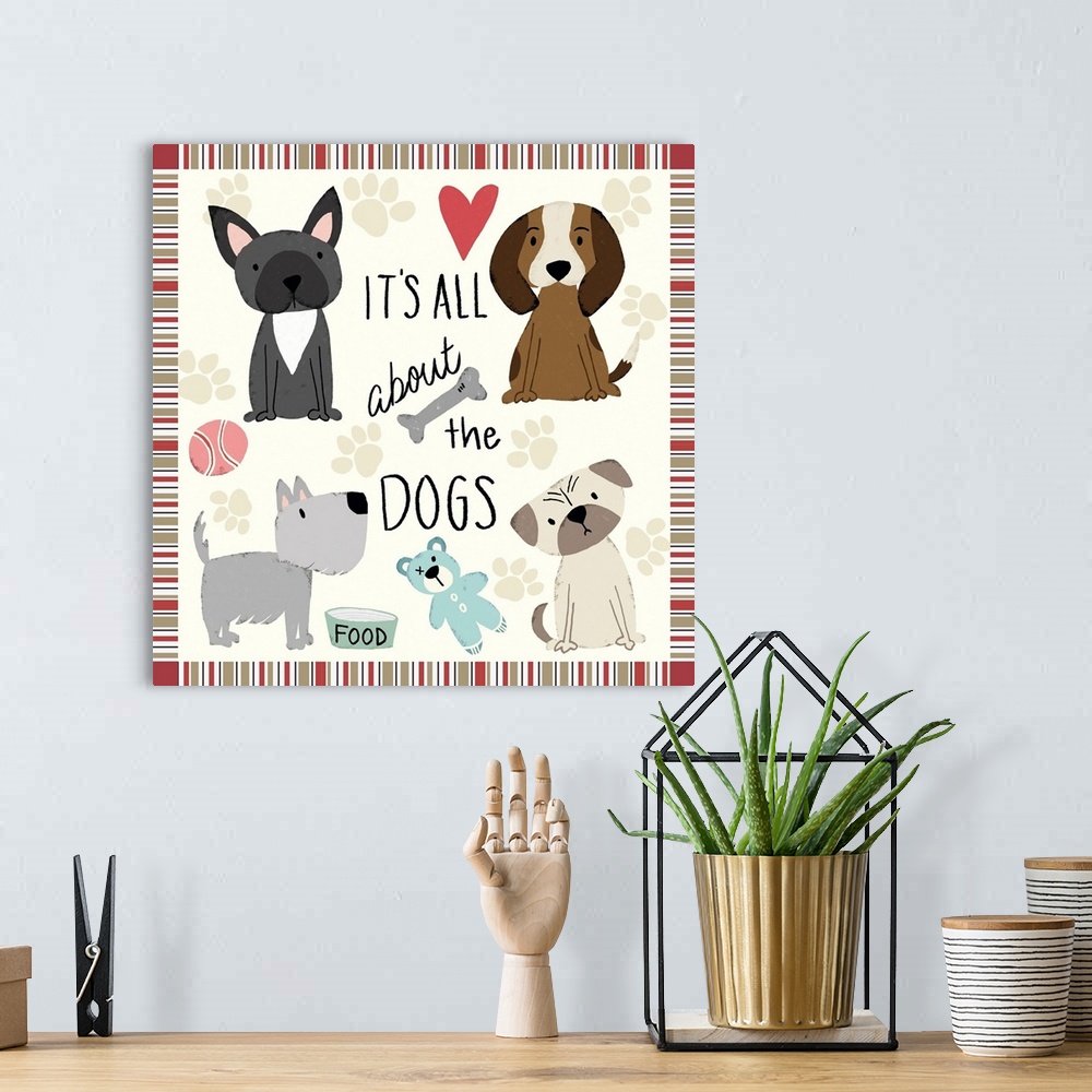 A bohemian room featuring All About The Dogs