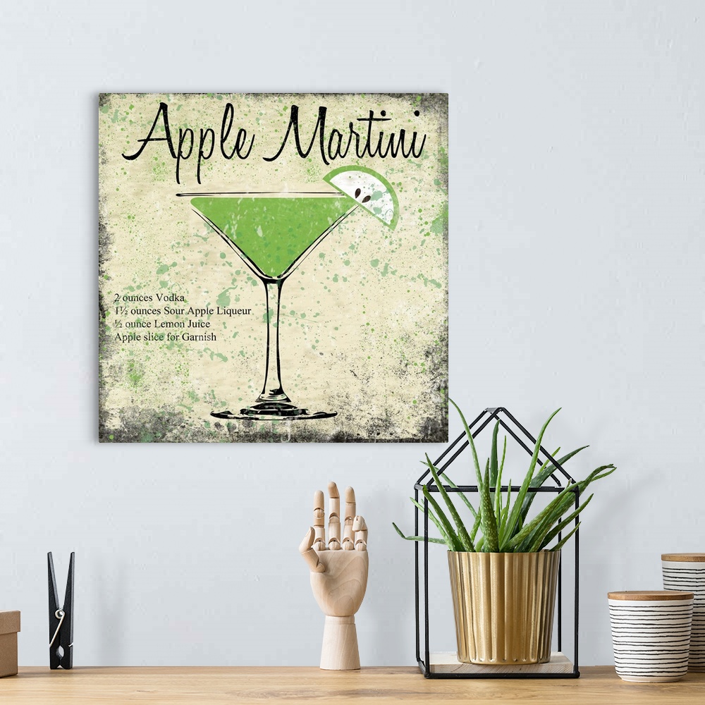 A bohemian room featuring Apple Martini