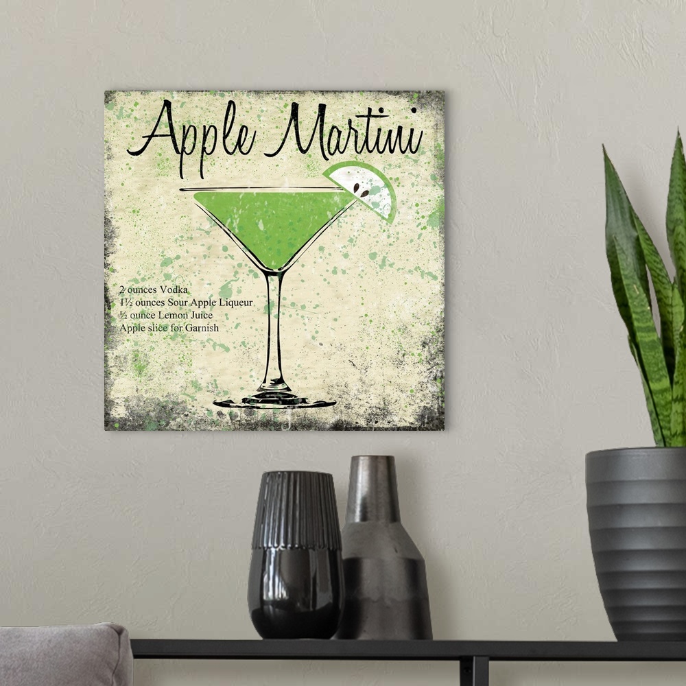 A modern room featuring Apple Martini
