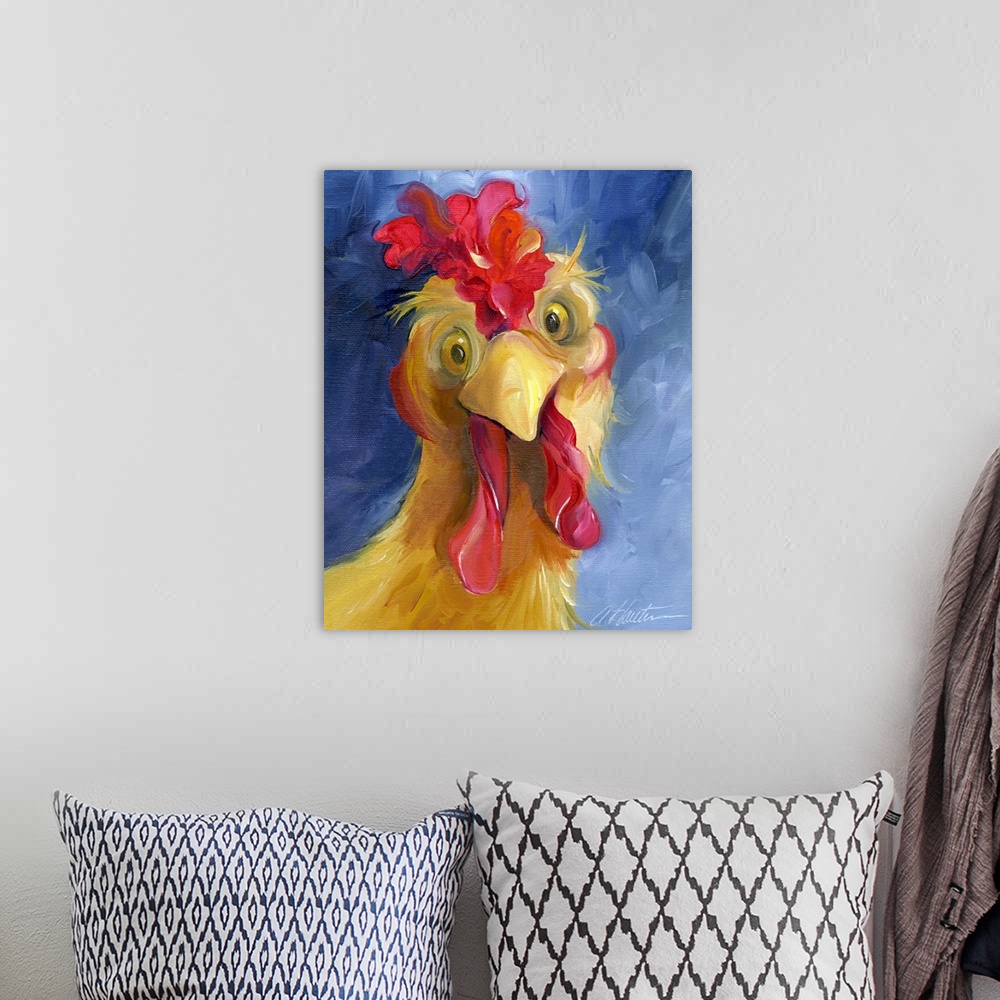 A bohemian room featuring Are You Chicken