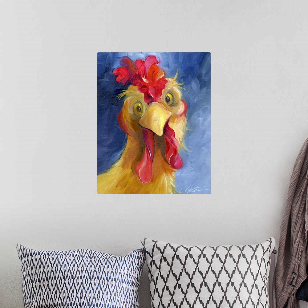 A bohemian room featuring Are You Chicken