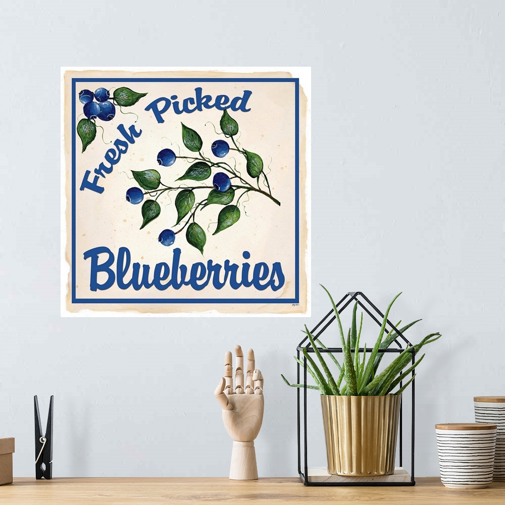 A bohemian room featuring Blueberries