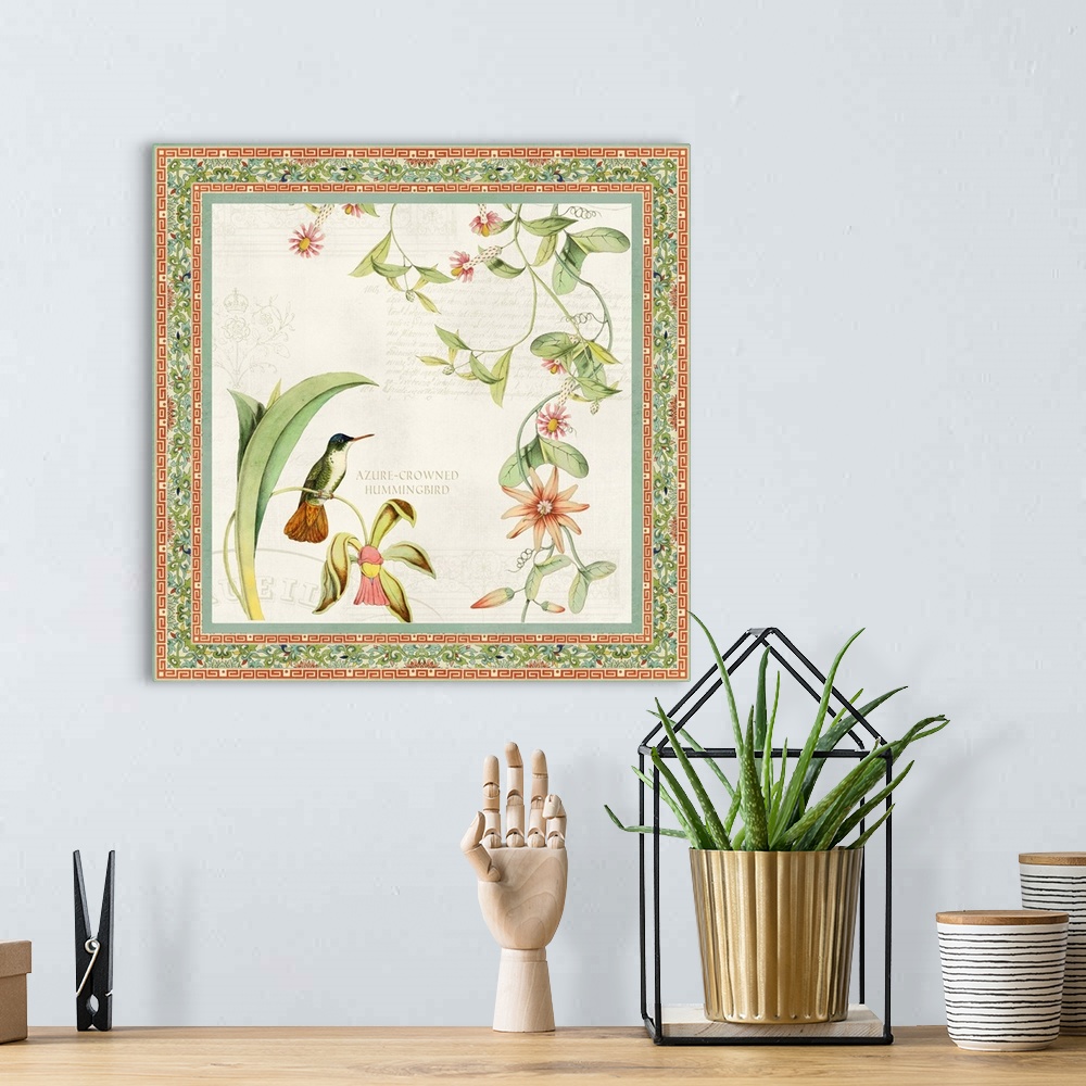 A bohemian room featuring Chinoiserie IV
