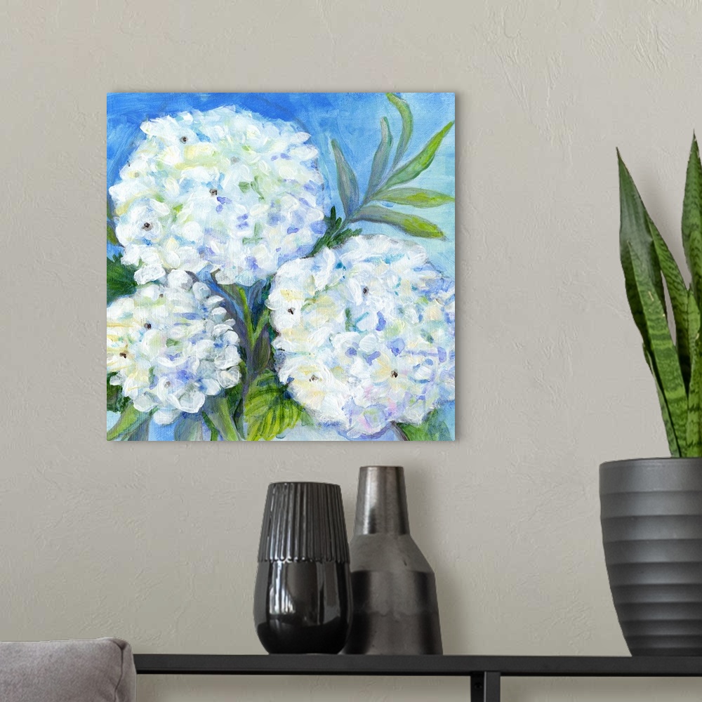 A modern room featuring Cottage Hydrangea 3