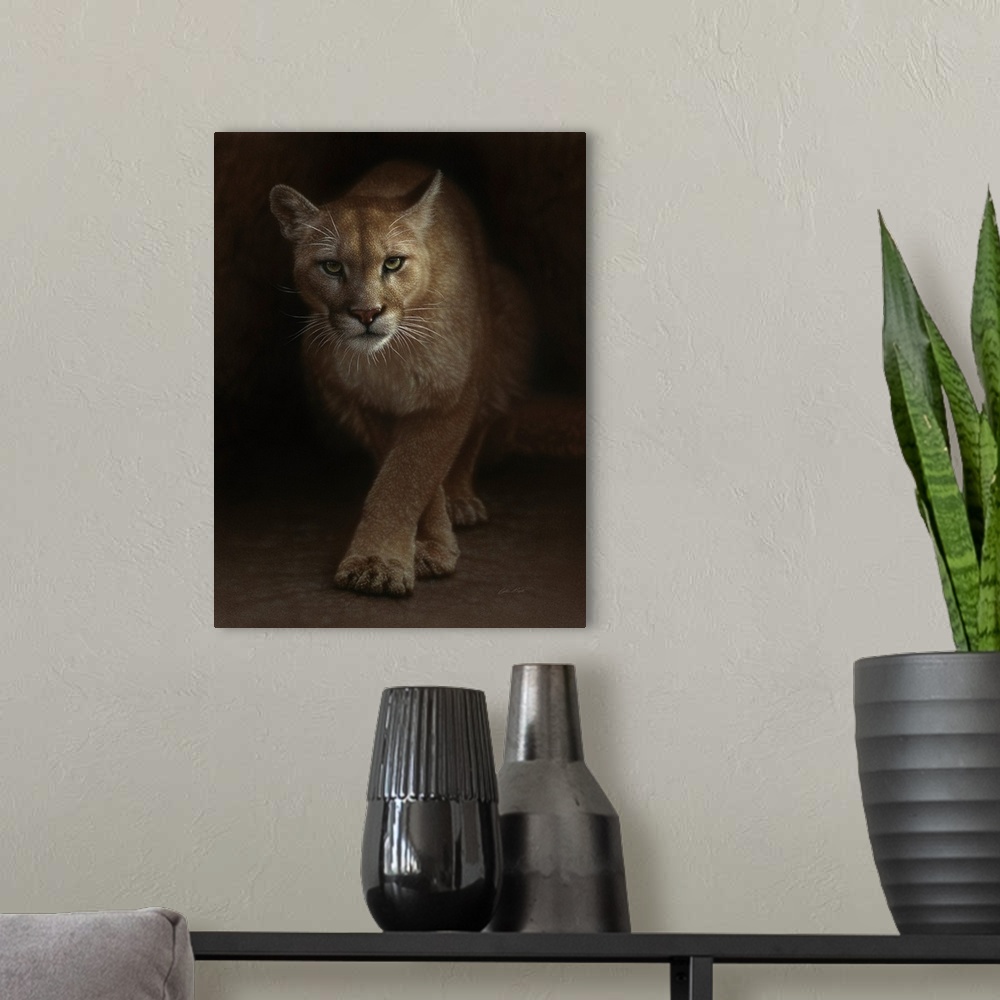 A modern room featuring Cougar - Emergence
