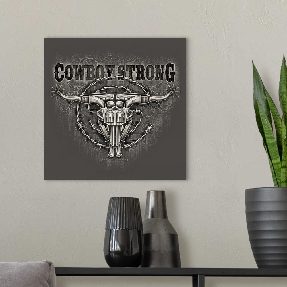 A modern room featuring Cowboy strong pistols