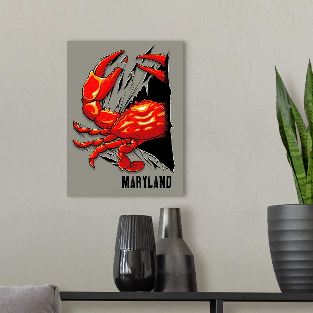 A modern room featuring Crab Rip - Maryland