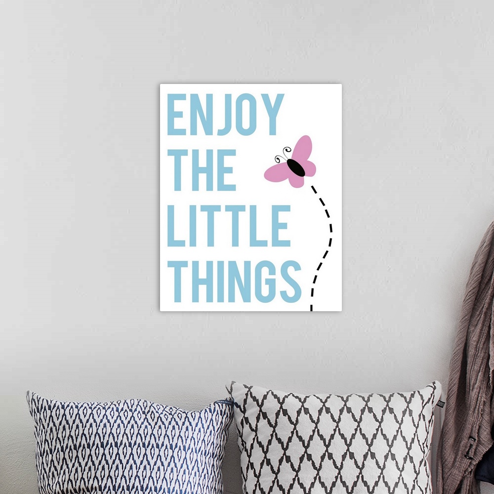 A bohemian room featuring Enjoy the Little Things