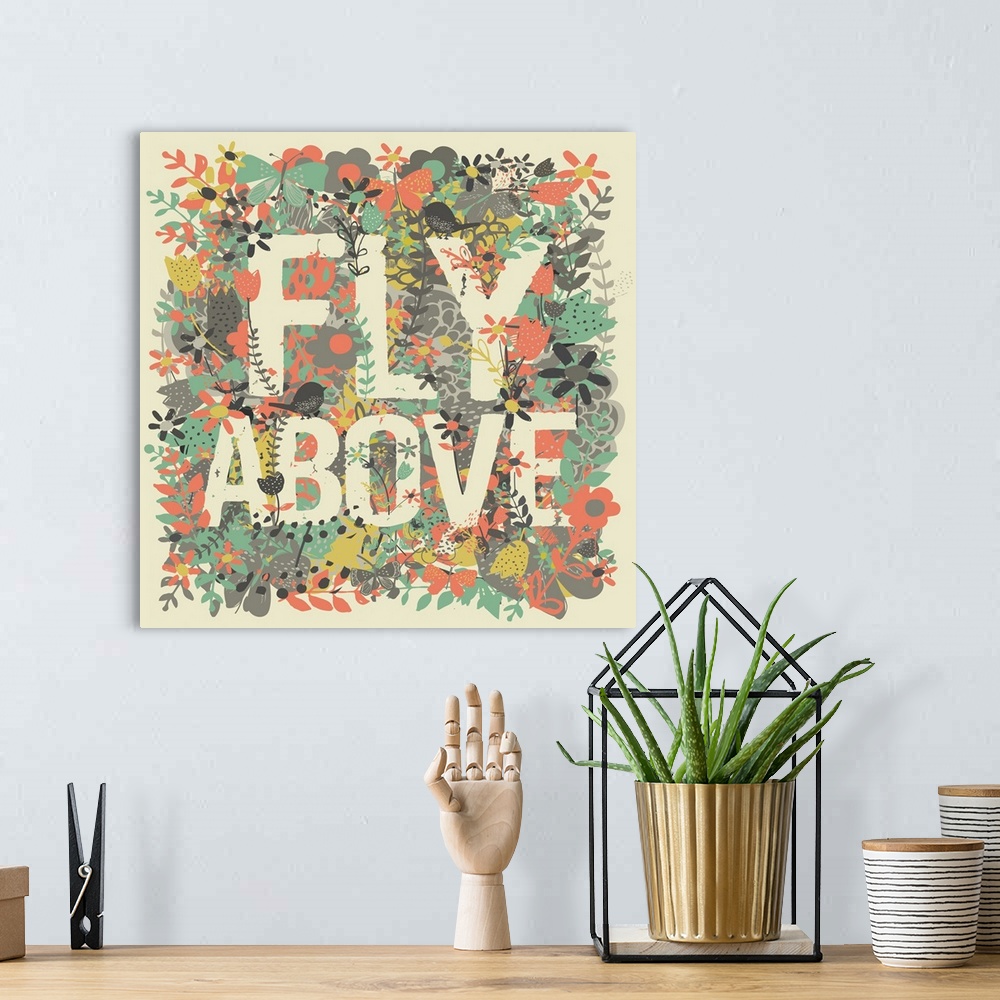 A bohemian room featuring Fly Above