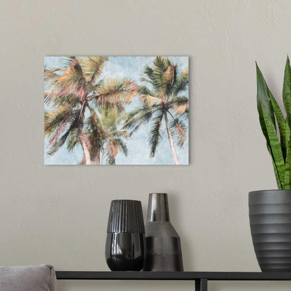 A modern room featuring Fun Palms