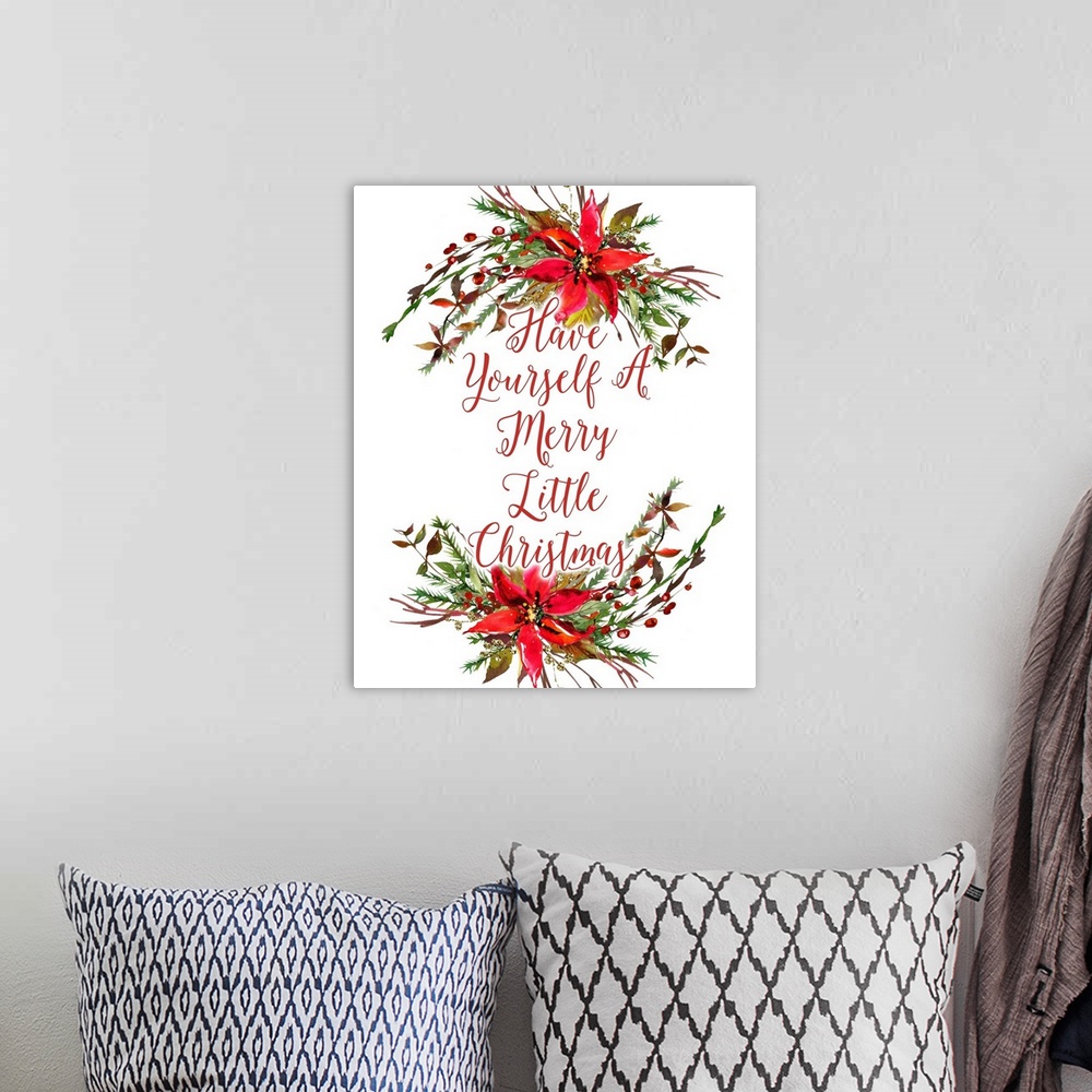 A bohemian room featuring Have Yourself a Merry Little Christmas