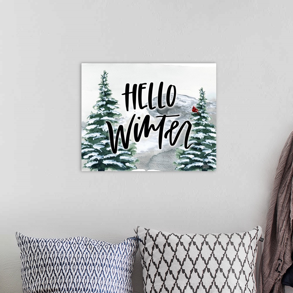 A bohemian room featuring Hello Winter