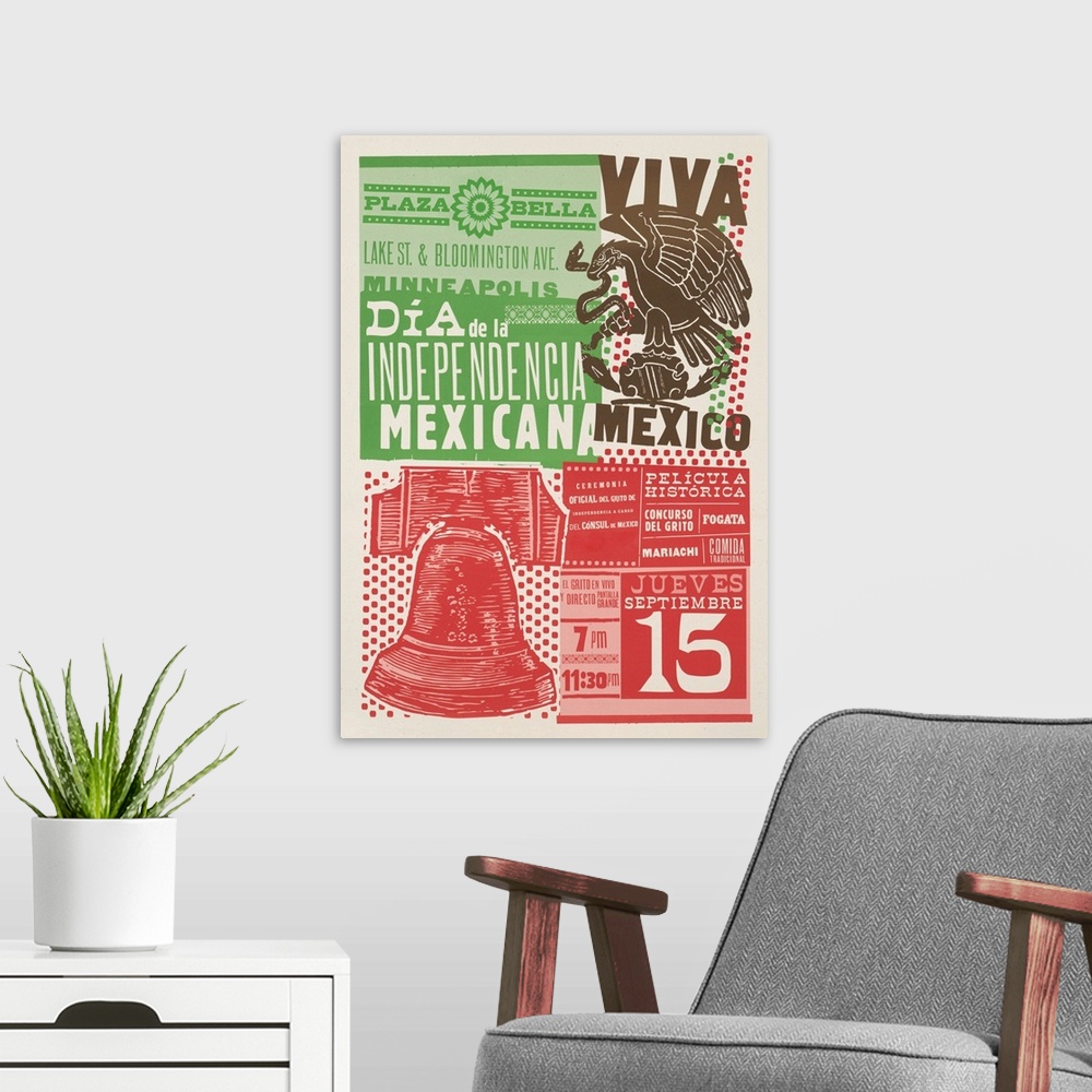 A modern room featuring Independencia Mexicana I