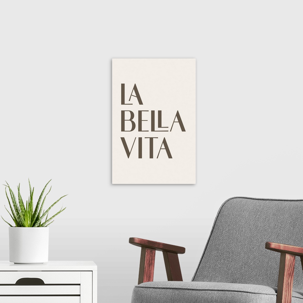 A modern room featuring La Bella Vita