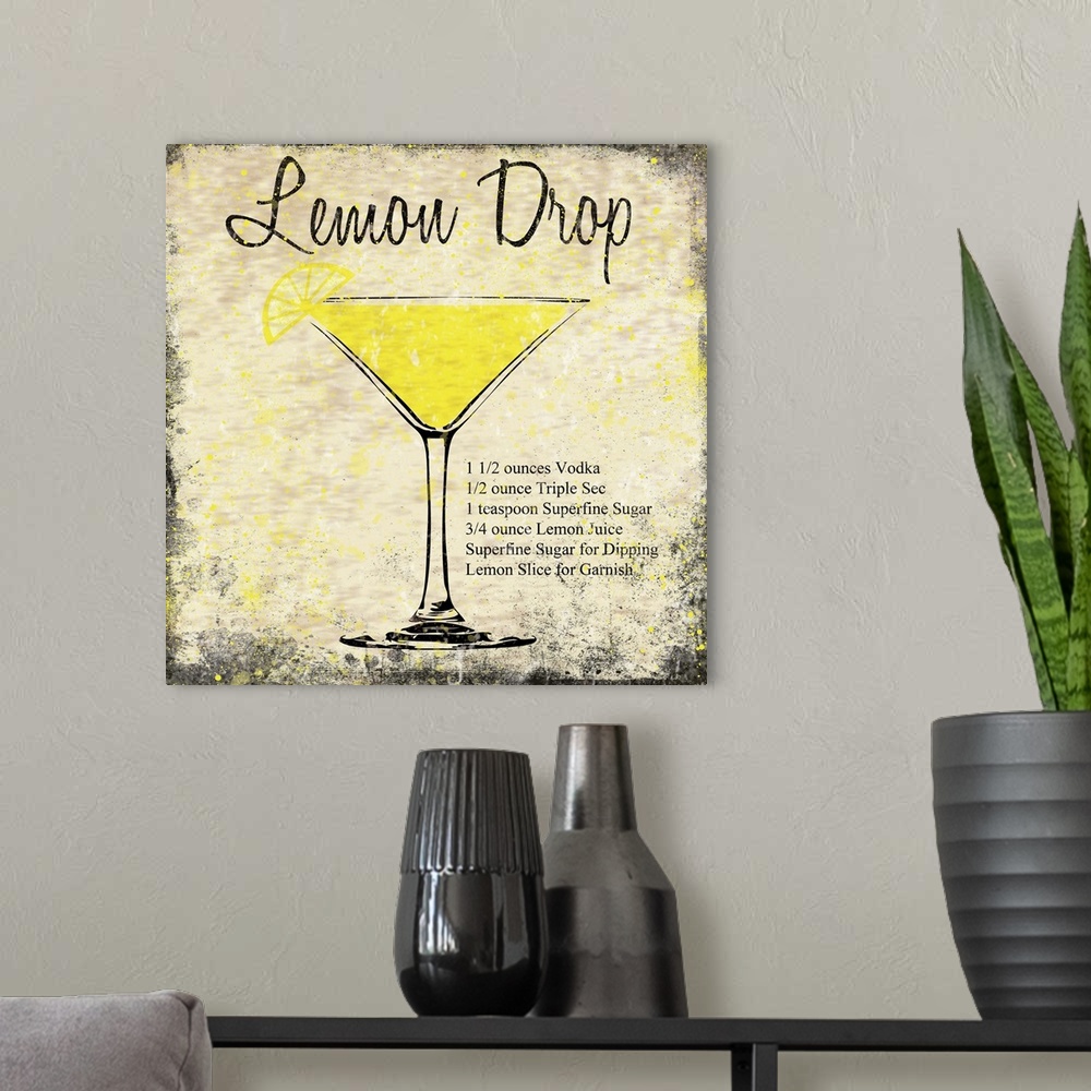A modern room featuring Lemon Drop