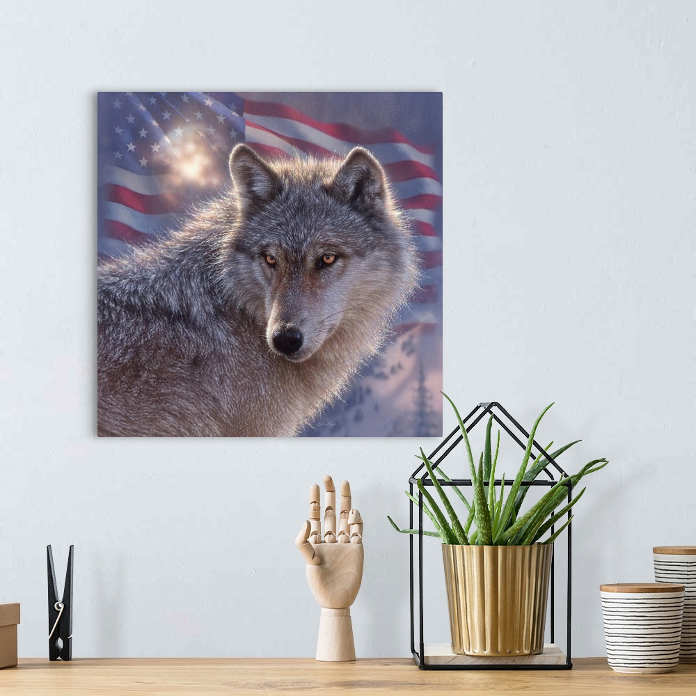 A bohemian room featuring Lone Wolf America