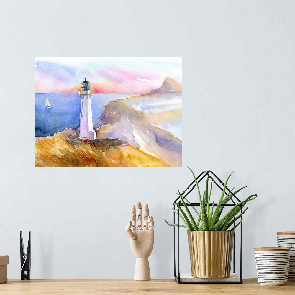 A bohemian room featuring Lonely Lighthouse 2