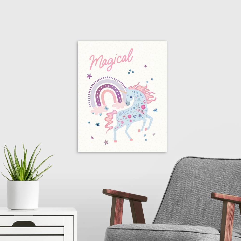 A modern room featuring Magical Unicorn