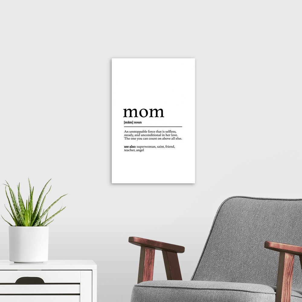 A modern room featuring Mom Definition