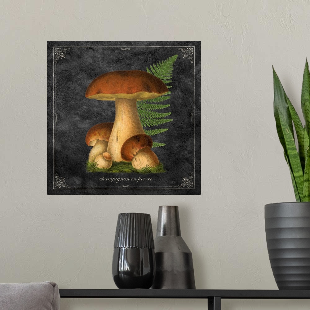 A modern room featuring Mushroom Style I
