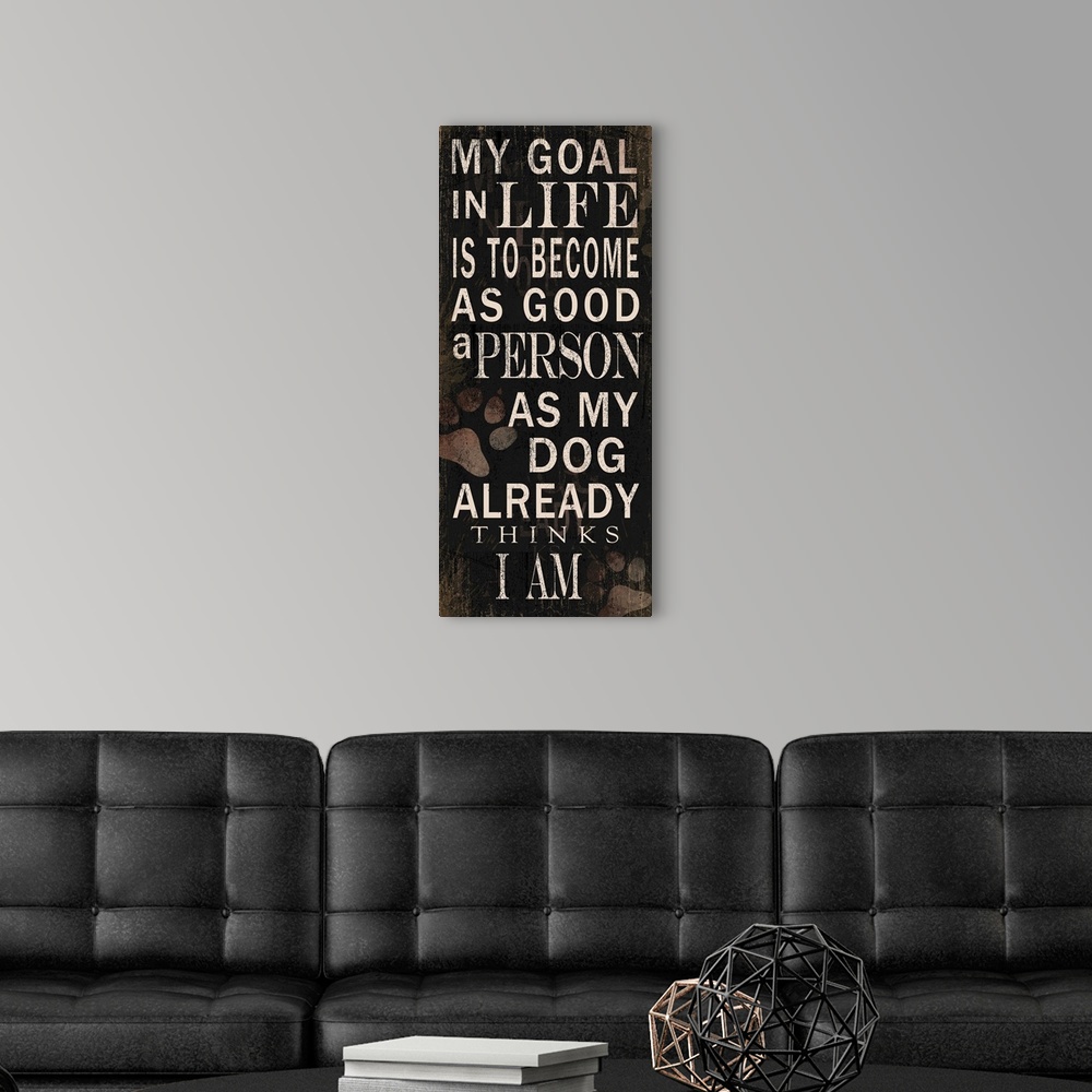 A modern room featuring Inspirational sentiments on a chalkboard background.